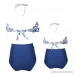 Lisianthus Girls Bikini Two Pieces Swimsuit Set Ruffle High Waisted Swimwear Blue-a B07P3K6XCF